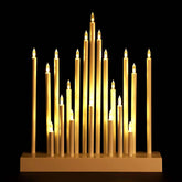 Salcar LED Adventsleuchter Stern – Batteriebetriebener Lichterbogen mit 20 LEDs, Warmweiß – Weihnachtsdeko für Fenster & Tisch